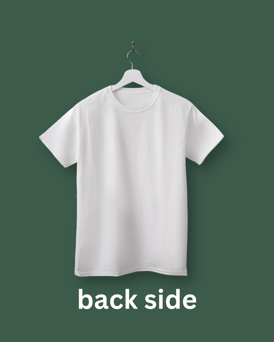 Owl Graphic Printed White Cotton T-Shirt – Unisex Round Neck